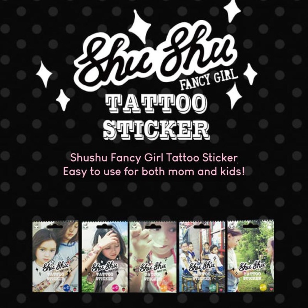2set of kids temporary tattoo stickers 🍒